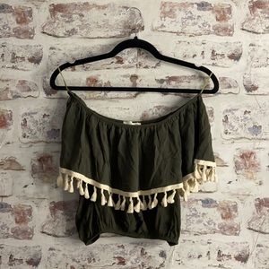 Lavender Field Off the Shoulder Tank